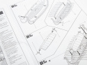 PLASTIKOWY Model łodzi Wikingów Drakkar Oseberg skala 1:180 + zestaw farb modelarskich z fabą podkładową....