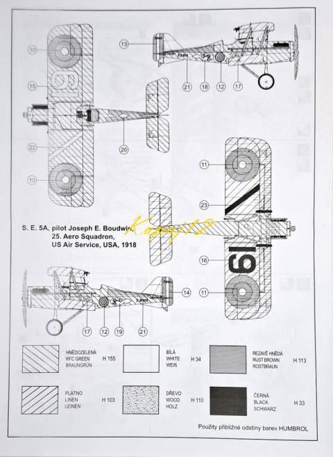 Model plastikowy samolot do sklejania Royal Aircraft Factory S.E. 5A + mata A3, klej modelarski, podkład, farby akrylowe matowe. Model plastikowy samolot do sklejania Royal Aircraft Factory S.E. 5A + mata A3, klej modelarski, podkład, farby akrylowe matowe.