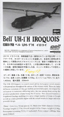 MODEL śmigłowca Bell UH-1H IROQUOIS amerykański helikopter wielozadaniowy. Zestaw zawiera: mata A3, klej, model, farby, lakier..