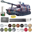 CZOŁG, amerykańska haubica samobieżna M109 + klej, 3 pędzelki, farby, podkład, lakier, skala 1:35