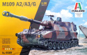 CZOŁG, amerykańska haubica samobieżna M109 + klej, 3 pędzelki, farby, podkład, lakier, skala 1:35
