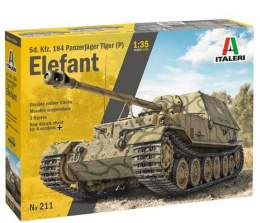 CZOŁG, działo model do sklejania, Sd. Kfz. 184 Panzerjager niszczyciel czołgów +mata, 3 pędzle, farby, podkład, lakier, 1:35