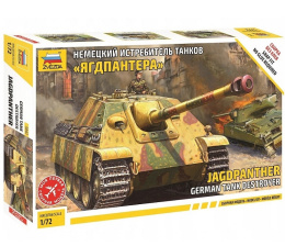 MODEL czołgu do sklejania, JAGDPANTHER niszczyciel czołgów + mata modelarska A3, farby, podkład, lakier... skala 1:72