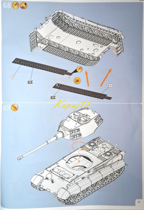 PANZER Tiger II Ausf .B King Tiger zestaw z matą modelarską A3, farbami, klejem, pędzelkami, taśmą.... Ardeny 1944 rok. PANZER Tiger II Ausf .B King Tiger zestaw z matą modelarską A3, farbami, klejem, pędzelkami, taśmą.... Ardeny 1944 rok.