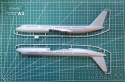 PLASTIKOWY model do sklejania samolot pasażerski Tu-204-100 skala 1:144 + mata A3, klej, zestaw farb do jego wykończenia.....