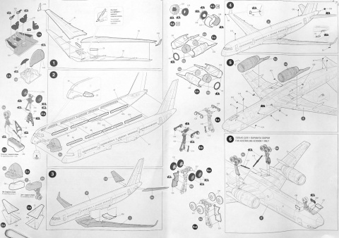 PLASTIKOWY model do sklejania samolot pasażerski Tu-204-100 skala 1:144 + mata A3, klej, zestaw farb do jego wykończenia..... PLASTIKOWY model do sklejania samolot pasażerski Tu-204-100 skala 1:144 + mata A3, klej, zestaw farb do jego wykończenia.....