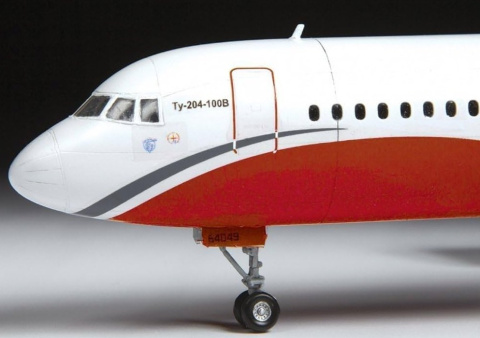 PLASTIKOWY model do sklejania samolot pasażerski Tu-204-100 skala 1:144 + mata A3, klej, zestaw farb do jego wykończenia..... PLASTIKOWY model do sklejania samolot pasażerski Tu-204-100 skala 1:144 + mata A3, klej, zestaw farb do jego wykończenia.....