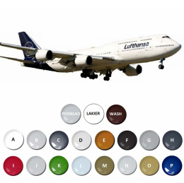 BOEING 747-8 duży plastikowy model do sklejania samolotu pasażerskiego + farby....