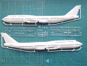 BOEING 747-8 duży plastikowy model do sklejania samolotu pasażerskiego + farby....