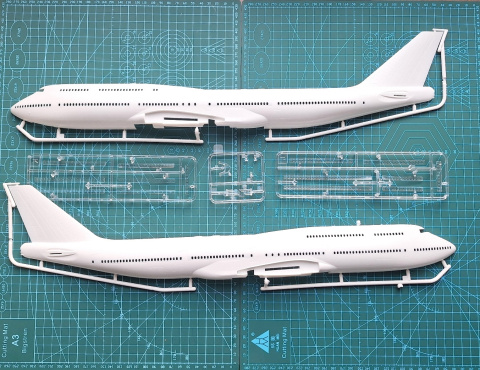 BOEING 747-8 duży plastikowy model do sklejania samolotu pasażerskiego + farby, klej, 3 pędzelki, podkład.... BOEING 747-8 duży plastikowy model do sklejania samolotu pasażerskiego + farby, klej, 3 pędzelki, podkład....