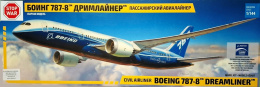 Boeing 787-8 Dreamliner model do sklejania +Mata, farby, klej, narzędzia