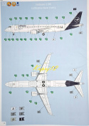 EMBRAER 190 Pasażerski samolot model do sklejania samolotu Farby, klej , pędzle