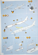 EMBRAER 190 Pasażerski samolot model do sklejania samolotu Farby, klej , pędzle