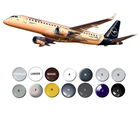 EMBRAER 190 Pasażerski samolot plastikowy model do sklejania samolotu Revell EMBRAER 190 Pasażerski samolot plastikowy model do sklejania samolotu Revell