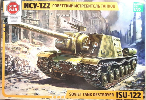 ISU-122 RADZIECKI niszczyciel czołgów plastikowy model do sklejania +Farby ISU-122 RADZIECKI niszczyciel czołgów plastikowy model do sklejania +Farby