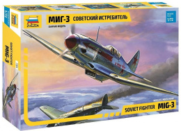 MODELl samolotu do sklejania Mig-3 + mata A3 samogojąca modelarska, klej, 3 pędzle, podkład, farby, lakier..