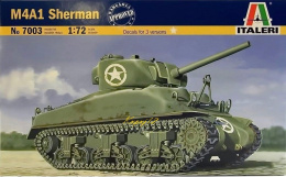 SHERMAN M4A1 Amerykański czołg Plastikowy model do sklejania Podkład, farby