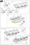 SHERMAN M4A1 Amerykański czołg Plastikowy model do sklejania Podkład, farby