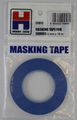 Taśma maskująca modelarska papierowa do odcinania kolorów, masking tape Hobby 2000 80003 4 mm