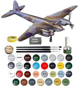 DE HAVILLAND Mosquito FB Mk.VI/NF Mk.II plastikowy model do sklejania samolotu+ farby, lakier