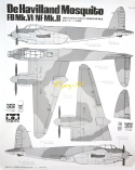 DE HAVILLAND Mosquito FB Mk.VI/NF Mk.II plastikowy model do sklejania samolotu+ farby, lakier