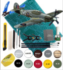 MODEL samolot do sklejania Hawker Hurricane MK.II C+Mata ,farby, klej, narzędzia
