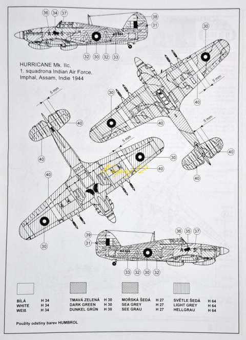 MODEL samolot do sklejania Hawker Hurricane MK.II C+Mata ,farby, klej, narzędzia MODEL samolot do sklejania Hawker Hurricane MK.II C+Mata ,farby, klej, narzędzia