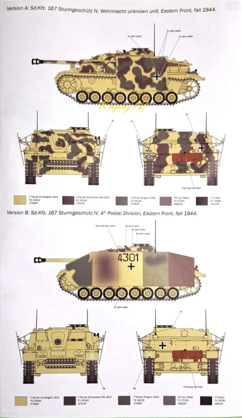 NIEMIECKIE działo samobieżne Sd.Kfz.167 plastikowy model do sklejania Italeri skala 1 35 NIEMIECKIE działo samobieżne Sd.Kfz.167 plastikowy model do sklejania Italeri skala 1 35