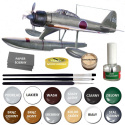 NAKAJIMA A6M2-N plastikowy model do sklejania samolotu+ klej, pędzel x3, farby, lakier
