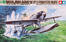 NAKAJIMA A6M2-N plastikowy model do sklejania samolotu zielony + mata modelarska A3, klej, pędzel x3, farby, lakier