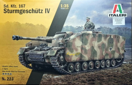 NIEMIECKIE działo samobieżne Sd.Kfz.167 działo samobieżne plastikowy model do sklejania Italeri skala 1 35
