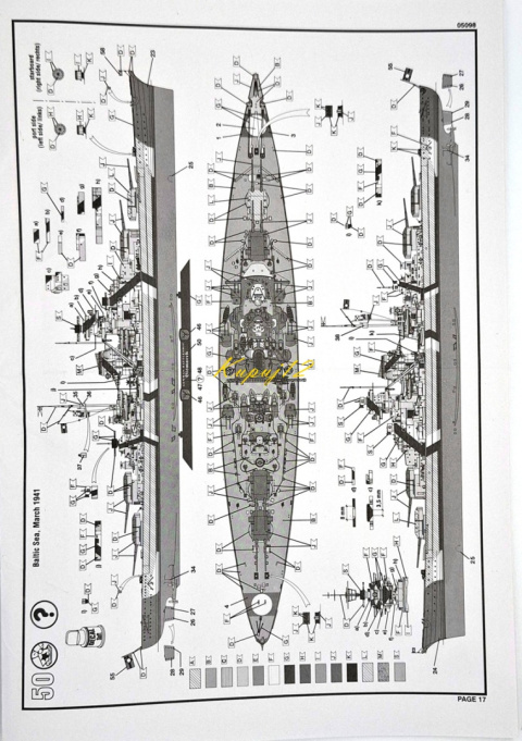 OKRĘT, niemiecki pancernik , Bismarck skala 1:700+ zestaw farb modelarskich z fabą podkładową.... OKRĘT, niemiecki pancernik , Bismarck skala 1:700+ zestaw farb modelarskich z fabą podkładową....