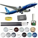 BOEING 787-9 DREAMLINER duży plastikowy model do sklejania samolotu pasażerskiego + klej, farby, pędzle..