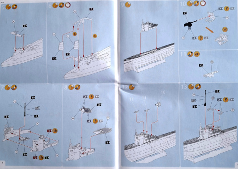 MODEL niemiecki okręt podwodny U-Boot TYPE VII C/41 skala 1:350 + zestaw farb modelarskich z fabą podkładową.... MODEL niemiecki okręt podwodny U-Boot TYPE VII C/41 skala 1:350 + zestaw farb modelarskich z fabą podkładową....