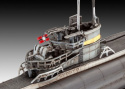 MODEL okrętu podwodnego U-Boot TYPE VII C/41 skala 1:350 + zestaw farb modelarskich z fabą podkładową, klej, pędzel 3 szt
