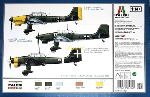 MODEL samolot do sklejania Junkers Ju-87 B2R2 Stuka+ mata,farby, lakier, klej, pedzle MODEL samolot do sklejania Junkers Ju-87 B2R2 Stuka+ mata,farby, lakier, klej, pedzle