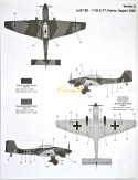 MODEL samolot do sklejania Junkers Ju-87 B2R2 Stuka+ podkład, farby, lakier, wash