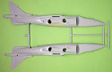 MODEL samolot do sklejania Royal Navy Sea Harrier FRS.1+ mata, podkład, farby,klej, farby