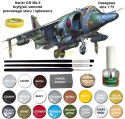 MODEL samolotu HARRIER GR Mk.3+ klej, podkład, farby, lakier, wash