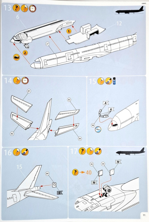 AIRBUS A340-300 duży plastikowy model do sklejania samolotu pasażerskiego + farby.... AIRBUS A340-300 duży plastikowy model do sklejania samolotu pasażerskiego + farby....