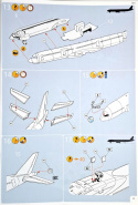 AIRBUS A340-300 duży plastikowy model do sklejania samolotu pasażerskiego + farby....