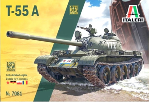 MODEL T-55A -55A – czołg podstawowy polskich dywizji pancernych + klej, pedzle, farby, lakier, wash MODEL T-55A -55A – czołg podstawowy polskich dywizji pancernych + klej, pedzle, farby, lakier, wash