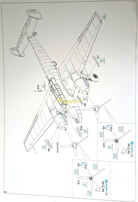 MODEL samolot Messerschmitt Bf 110E+ mata, farby, lakier, klej, narzędzia MODEL samolot Messerschmitt Bf 110E+ mata, farby, lakier, klej, narzędzia