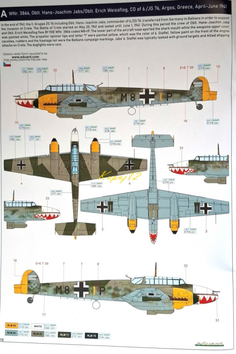 MODEL samolot Messerschmitt Bf 110E+ mata, farby, lakier, klej, narzędzia MODEL samolot Messerschmitt Bf 110E+ mata, farby, lakier, klej, narzędzia
