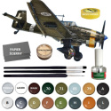MODEL samolot do sklejania Junkers Ju-87 B-2/R-2 Picchiatello + podkład, farby, lakier, wash, klej, pędzelek x 3 ....
