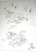 MODEL samolot do sklejania Messerschmitt Bf 110E+ podkład, farby, lakier, wash