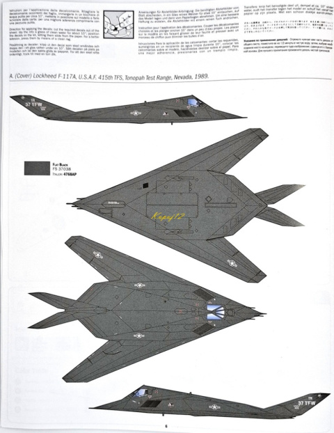 MODEL samolotu do sklejania F-117 Nighthawk, farby, lakier, wash MODEL samolotu do sklejania F-117 Nighthawk, farby, lakier, wash