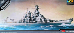 OKRĘT model amerykański pancernik , Missouri BB-63 skala 1:700+ klej, zestaw farb modelarskich z fabą podkładową....