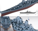OKRĘT model amerykański pancernik , Missouri BB-63 skala 1:700+ zestaw farb modelarskich z fabą podkładową....