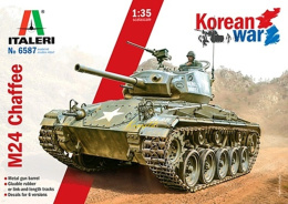 M24 CHAFFEE Amerykański czołg Plastikowy model do sklejania Podkład, farby